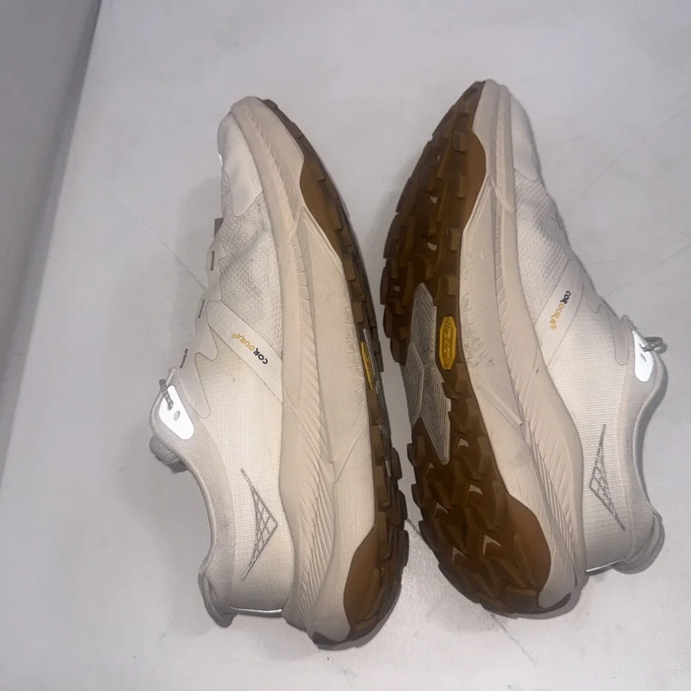 Hoka Transport Eggnog White Athletic Gym Running Walking Hiking Shoes Size 8B